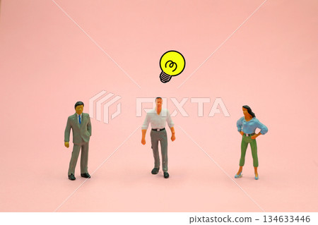 A businessman with an idea 134633446