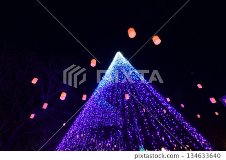 Tokinosumika illuminations (lanterns) near Mount Fuji 134633640