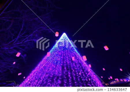 富士山附近的時之澄光（燈籠） 134633647