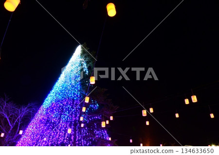 Tokinosumika illuminations (lanterns) near Mount Fuji 134633650