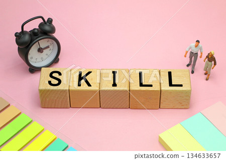 A block labeled "Skills" A block labeled "Skills" 134633657
