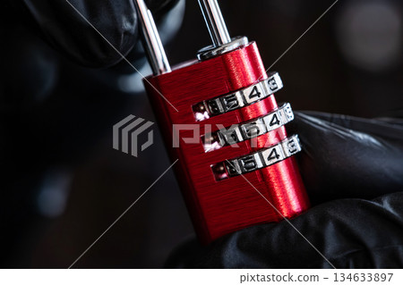 Coding Lock For Luggage And Lockers 134633897