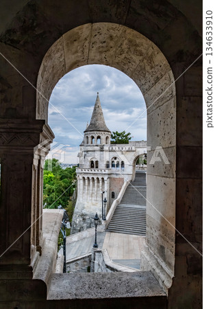 Amazing View Fisherman's Bastion From Arch Amazing View Fisherman's Bastion From Arch 134633910