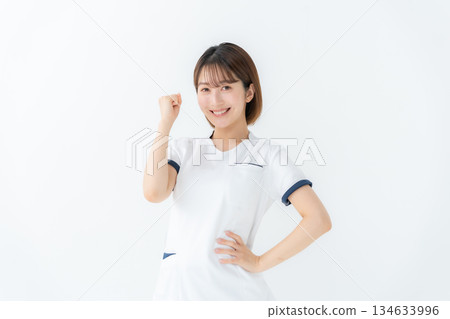 Female uniform nurse medical fist pump Female uniform nurse medical fist pump 134633996