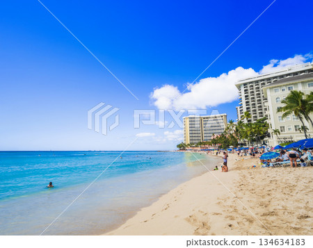 Hawaii Waikiki Beach 134634183