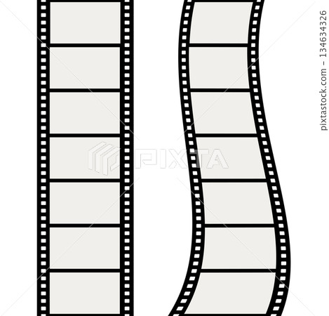電影膠片插圖、畫框材料 134634326