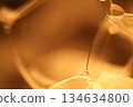Yellow liquid surface, phenomenal structure, green oils on a dark background, colourful abstract, surrealistic art, line of light 134634800