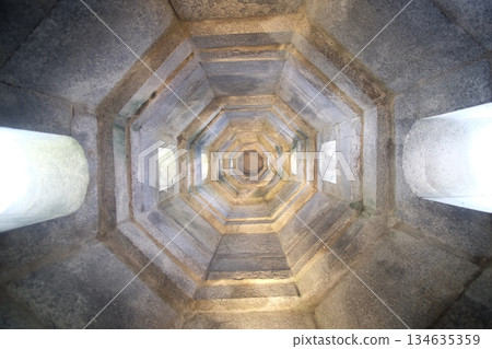 Fukushuen Garden from directly under the tower 134635359