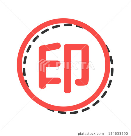Seal stamp illustration Seal stamp illustration 134635390