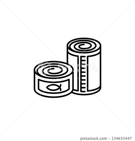 Canned Food vector icon. Adventure icon line style. perfect use for logo, presentation, website, and more. modern icon design outline style Canned Food vector icon. Adventure icon line style. perfect use for logo, presentation, website, and more. modern icon design outline style 134635447