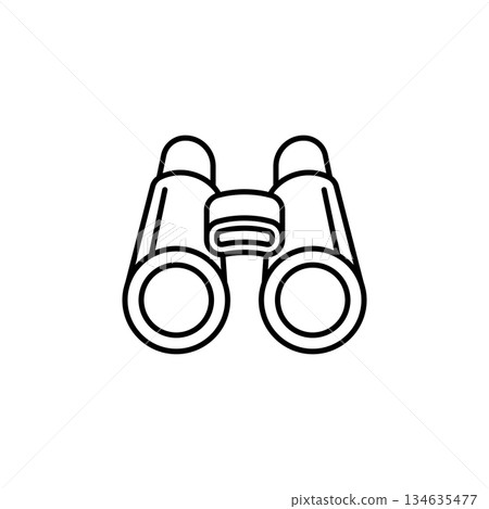 Binocular vector icon. Adventure icon line style. perfect use for logo, presentation, website, and more. modern icon design outline style 134635477
