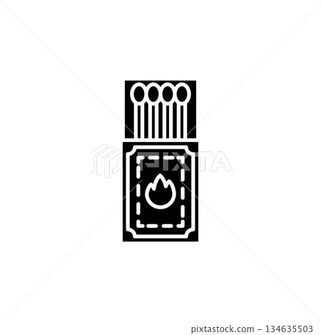 Matches vector icon. Adventure icon solid style. perfect use for logo, presentation, website, and more. modern icon design glyph style 134635503