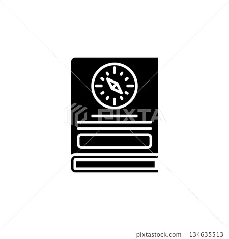 Guide Book vector icon. Adventure icon solid style. perfect use for logo, presentation, website, and more. modern icon design glyph style 134635513