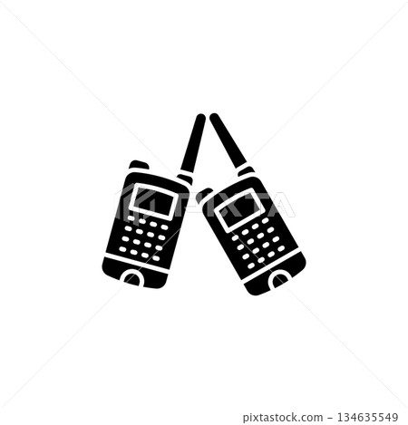 Walkie Talkie vector icon. Adventure icon solid style. perfect use for logo, presentation, website, and more. modern icon design glyph style 134635549
