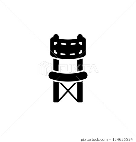 Camping Chair vector icon. Adventure icon solid style. perfect use for logo, presentation, website, and more. modern icon design glyph style Camping Chair vector icon. Adventure icon solid style. perfect use for logo, presentation, website, and more. modern icon design glyph style 134635554