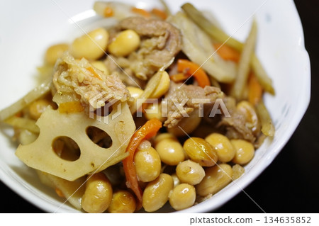 Simmered soybean Simmered soybean 134635852