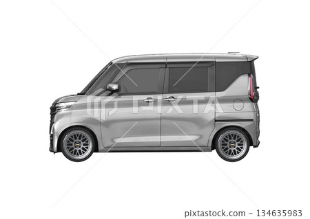 A light passenger car with a 30mm lowered ride height and 17-inch aftermarket wheels (scale: 1px = 1mm in XL size) 134635983
