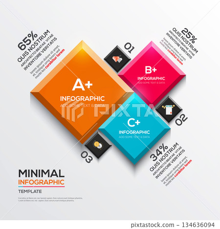 Modern business step options banner 134636094