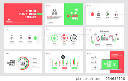 Infographics slide template design 5 Infographics slide template design 5 134636118