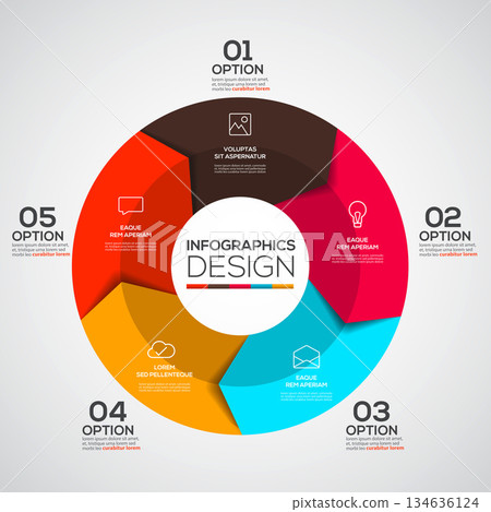 Modern Design Minimal infographic template Modern Design Minimal infographic template 134636124
