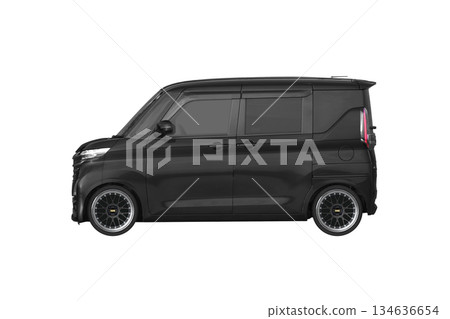 一輛輕型乘用車，車身高度降低了 30 毫米，並配備了 17 吋改裝輪圈（比例：XL 尺寸下 1 像素 = 1 毫米） 134636654