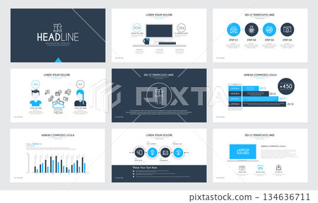 Infographics slide template 2 134636711