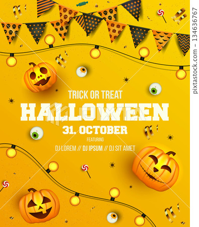 Halloween poster design 134636767