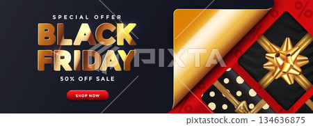 Black Friday Sale Banner 134636875