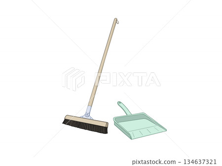 掃帚和簸箕（學校用） 134637321