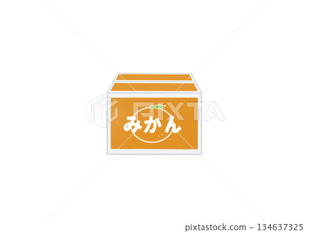 橘子紙箱(正面) 橘子紙箱(正面) 134637325