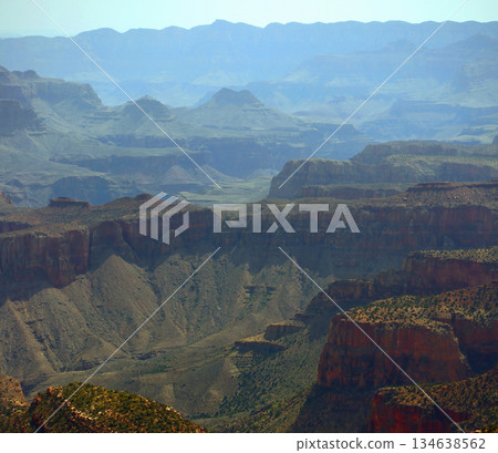 Hazy Sky Day At The Grand Canyon Arizona 134638562