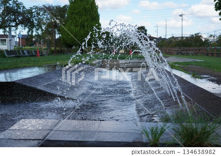 有噴泉的公園 有噴泉的公園 134638982