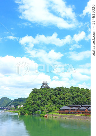 Inuyama City, Aichi Prefecture, national treasure Inuyama Castle and Kiso River scenery Inuyama City, Aichi Prefecture, national treasure Inuyama Castle and Kiso River scenery 134639326