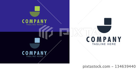 Minimalist Rounded J Letter Tech Logo Minimalist Rounded J Letter Tech Logo 134639440