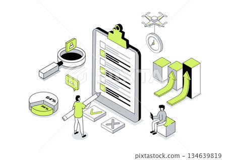 Survey Isometric Concept 134639819
