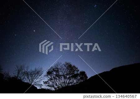 Starry sky, Milky Way, silent night, starry sky, the mystery of nature 134640567