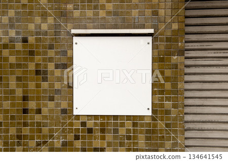 Large blank billboard on a street wall, banners with room to add your own text Large blank billboard on a street wall, banners with room to add your own text 134641545
