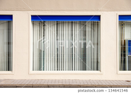 Shop Boutique Store Front with Big Window and Place for Name Shop Boutique Store Front with Big Window and Place for Name 134641546
