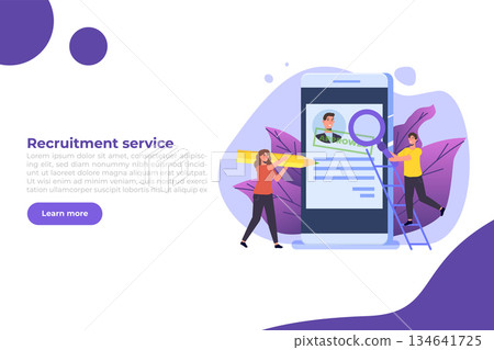 Job application Approved document paper. Vector illustration 134641725