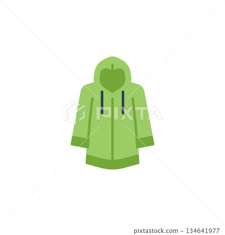 Raincoat vector icon. Adventure icon flat style. perfect use for logo, presentation, website, and more. modern icon design color style Raincoat vector icon. Adventure icon flat style. perfect use for logo, presentation, website, and more. modern icon design color style 134641977