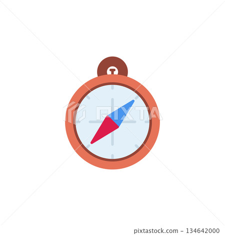 Compass vector icon. Adventure icon flat style. perfect use for logo, presentation, website, and more. modern icon design color style Compass vector icon. Adventure icon flat style. perfect use for logo, presentation, website, and more. modern icon design color style 134642000
