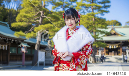 振袖的成年禮 振袖的成年禮 134642818