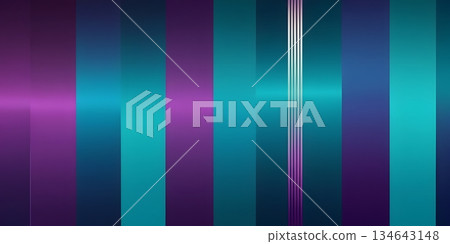 Abstract Neon Gradient Background with Vertical Light Lines. ideal for technology, music, UI banners 134643148