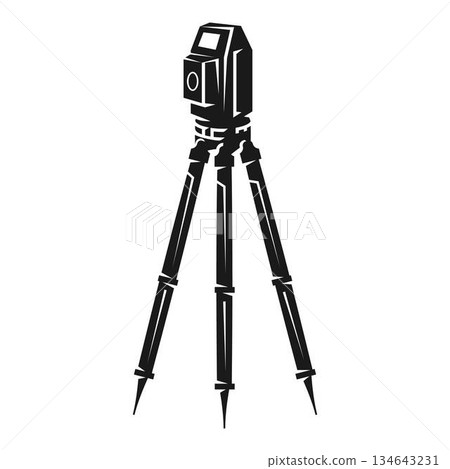 Geodesic device icon, simple style 134643231