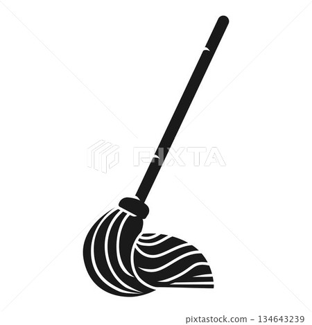 Mop icon, simple style Mop icon, simple style 134643239