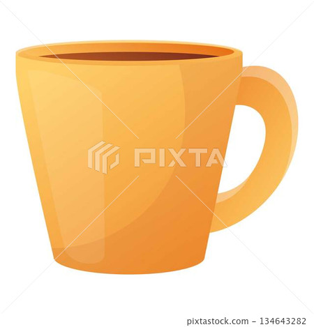 Hot chocolate cup icon, cartoon style 134643282