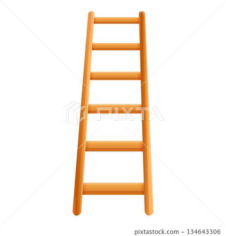 Stand ladder icon, cartoon style 134643306
