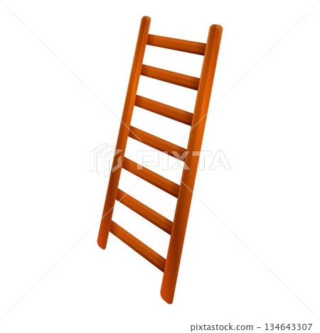 Ladder equipment icon, cartoon style Ladder equipment icon, cartoon style 134643307