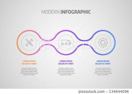 Infographics design vector. Business concept with steps or processes. Infographics design vector. Business concept with steps or processes. 134644096