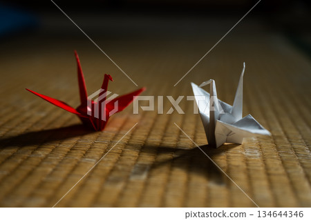 榻榻米上的折疊式起重機 134644346